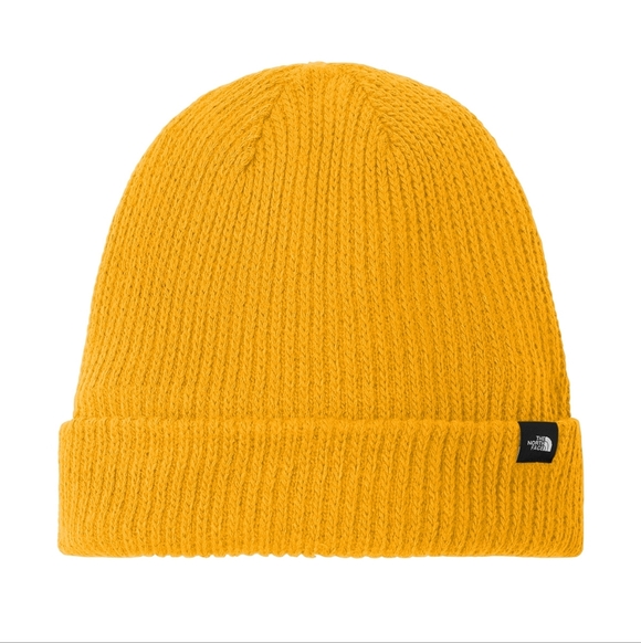 The North Face Other - The North Face Mustard Yellow Ribbed Cuff Beanie